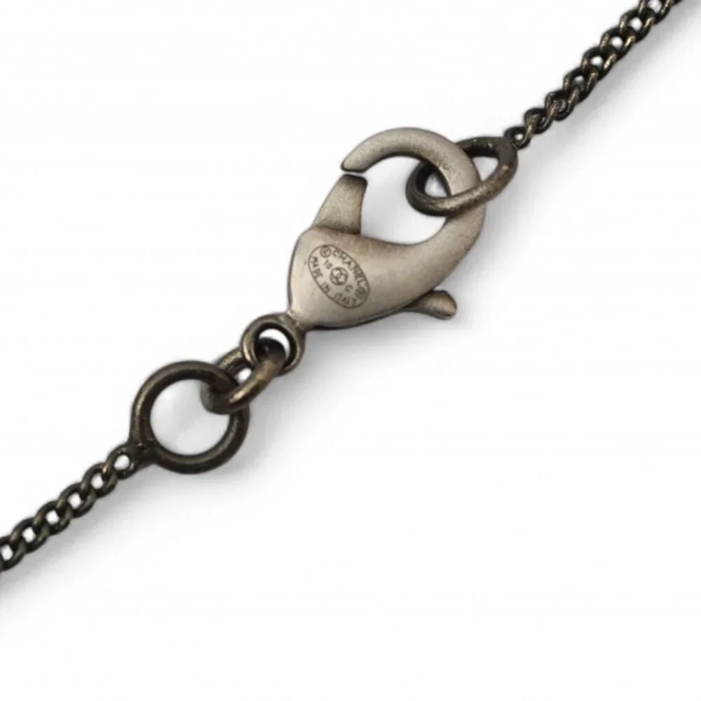 CHANEL Authentic Gold Logo Necklace - Picture 5 of 6